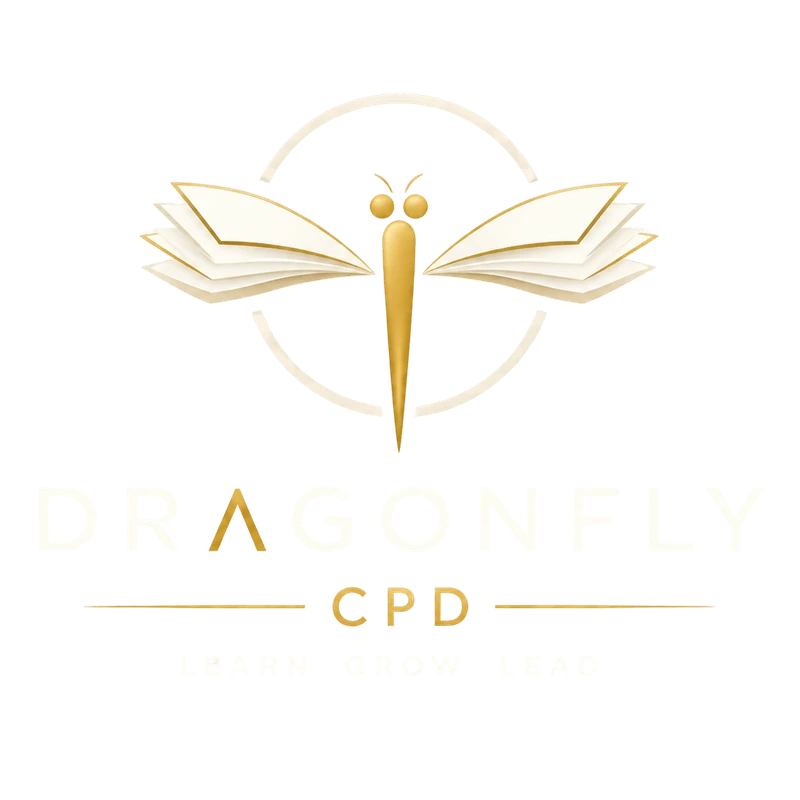 Dragonfly CPD logo — Learn. Grow. Lead. Professional continuing development training platform by Therapeutic Activities Group CIC